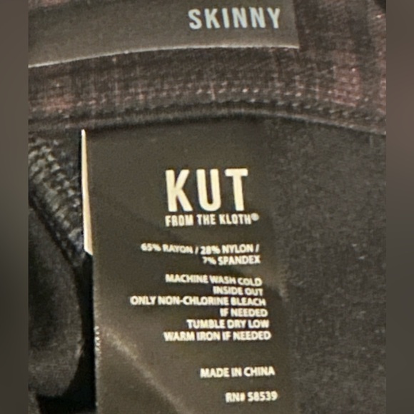 New Kut From The Kloth Plaid Skinny Ponte Pants - Picture 10 of 16